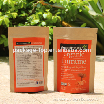 2014 hot sale jianan popular kraft paper bag for food packing